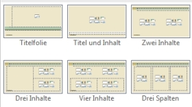 PowerPoint Präsentationen Folienlayout-Katalog 30 01